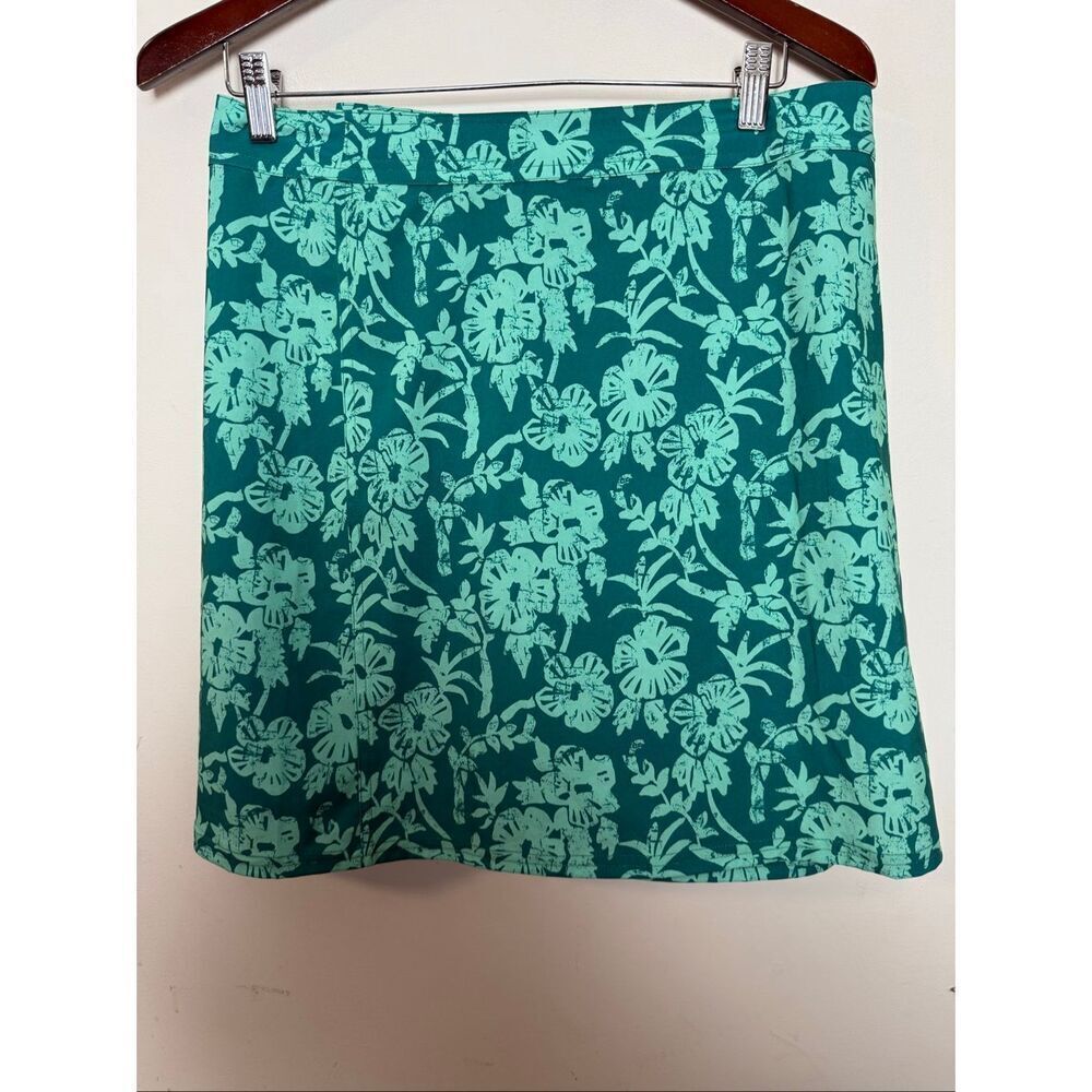RipSkirt Hawaii Floral Wrap Skirt Teal Green Aqua Medium